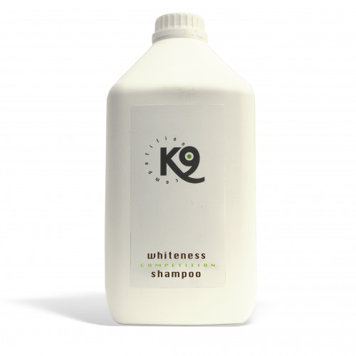 whiteness shampoo k9 competition 2,7 lt - toelettatura cani, specifico per cani con il manto bianco