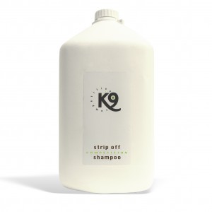 stripp off shampoo - 5,7 lt - k9 competition - libero pelo e manto cane da accumuli e residui